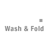 wash and fold services